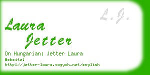 laura jetter business card